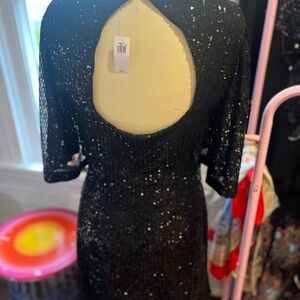 Old Navy Black Sequin Dress